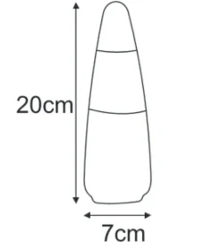 Sklep Kaja Biały, podłużny klosz 007-KLOSZ SOPEL BIAŁY MLECZNY