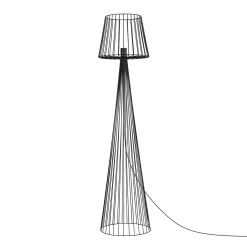 Sklep Kaja Czarna, druciana lampa stojąca K-4643 SOUL BLACK | Kaja Oświetlenie