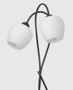 Sklep Kaja Dekoracyjna lampa podłogowa z białymi kloszami K-5188 z serii BELLA