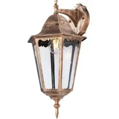 Sklep Kaja Dekoracyjny kinkiet zewnętrzny K-5006A DOWN CZ/ZŁ LOZANA | Kaja