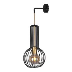 Sklep Kaja Druciana, dekoracyjna lampa ścienna K-4523 ARVI BLACK | Kaja