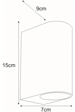 Sklep Kaja Dwukierunkowy, minimalistyczny kinkiet K-8018B MASIMO | Kaja