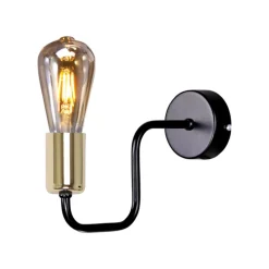 Sklep Kaja Prosty pojedynczy kinkiet ze złotym elementem K-4943 | Kaja