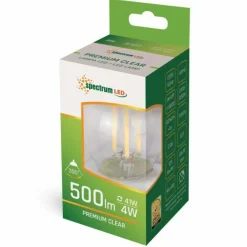 Sklep Kaja Przezroczysta żarówka LED E27 ciepła 4W SpectrumLED 14072 | Kaja