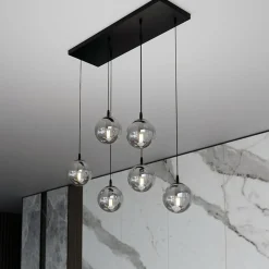 Cheap Regulowana lampa wisząca z kulistymi kloszami 712/6 | Kaja Oświetlenie Żyrandole Nowoczesne