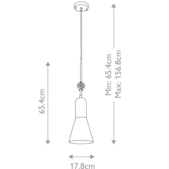 Shop Regulowana, złota lampa wisząca ETOILE-P-M-AB z serii ETOILE Żyrandole Nowoczesne
