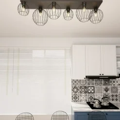 Cheap Solidna lampa sufitowa do kuchni i jadalni 1371/6 z serii NEST Żyrandole Nowoczesne