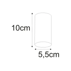 Sklep Kaja Spot krótka tuba 10cm do korytarza K-4404 MILE BLACK | Kaja