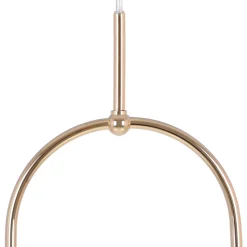 Sklep Kaja Stylowa lampa wisząca, złota konstrukcja z kloszem K-5391 z serii RITUS