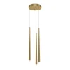 New Złota lampa wisząca, trzy zwisy MOD132PL-L18BSK z serii CASCADE Żyrandole Nowoczesne